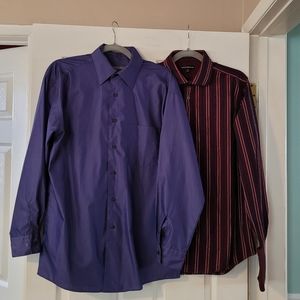 Lot of 2- Men dress shirt